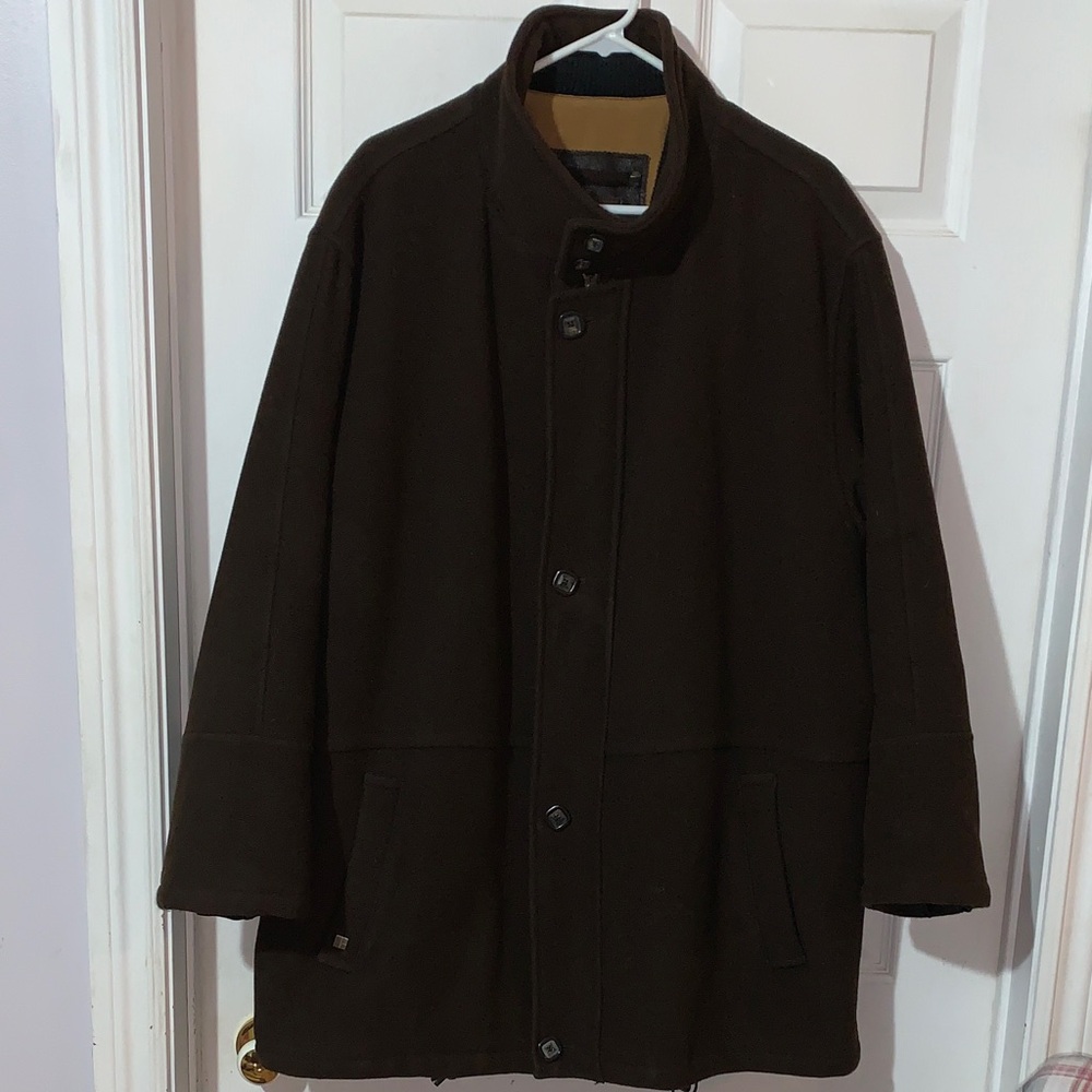 Bugatti Dark Brown Pea Coat